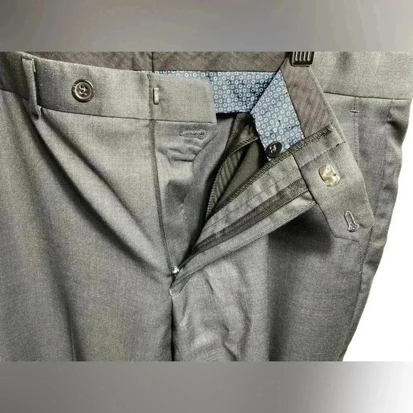 Lauren Ralph Lauren High Performance Wool Dress Pants Gray Stretch 34x28 - Picture 9 of 9